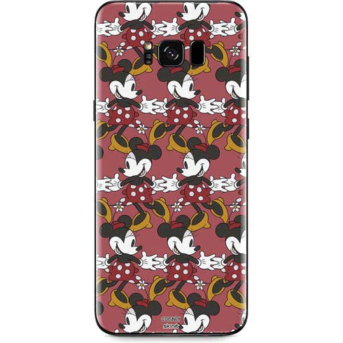 Disney Minnie Mouse Dancing Pattern Galaxy S8 Plus Skin